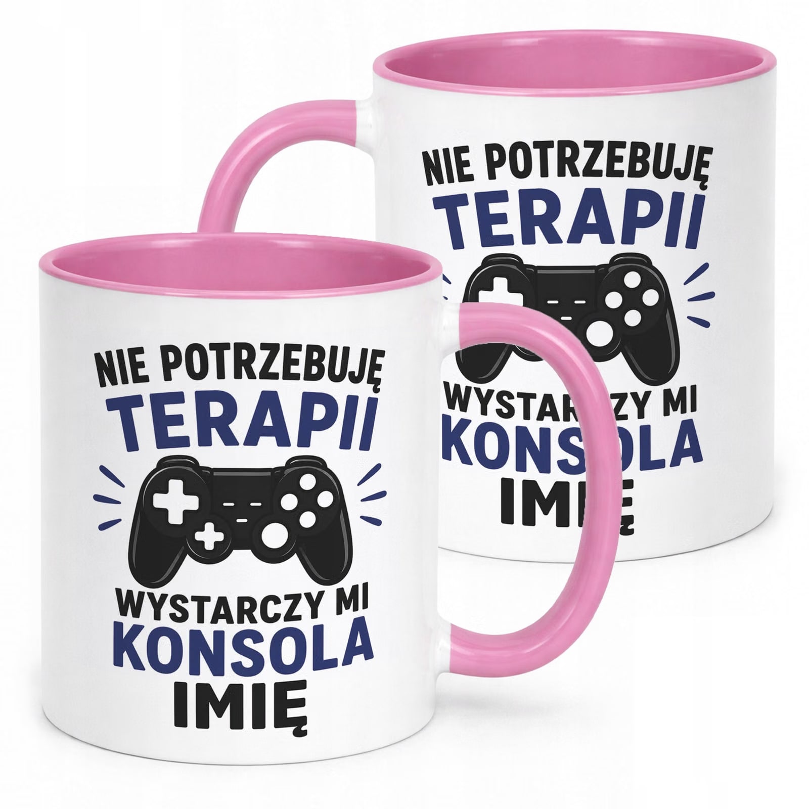Różowy Kubek personalizowany z nadrukiem Dzień Chłopaka Mężczyzny Prezent