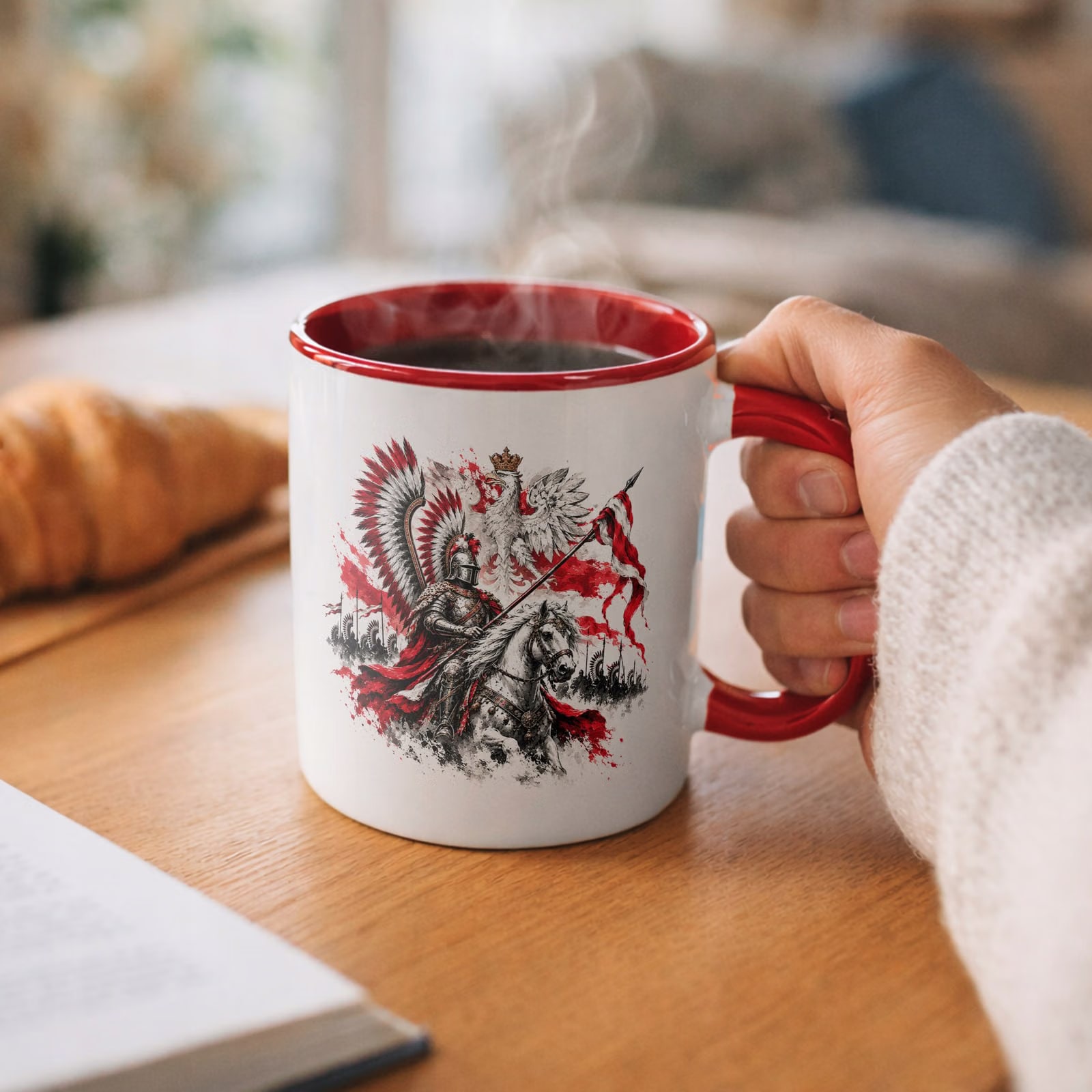 Kubek Czerwony z Nadrukiem Patriotyczny Święto Niepodległości Polska