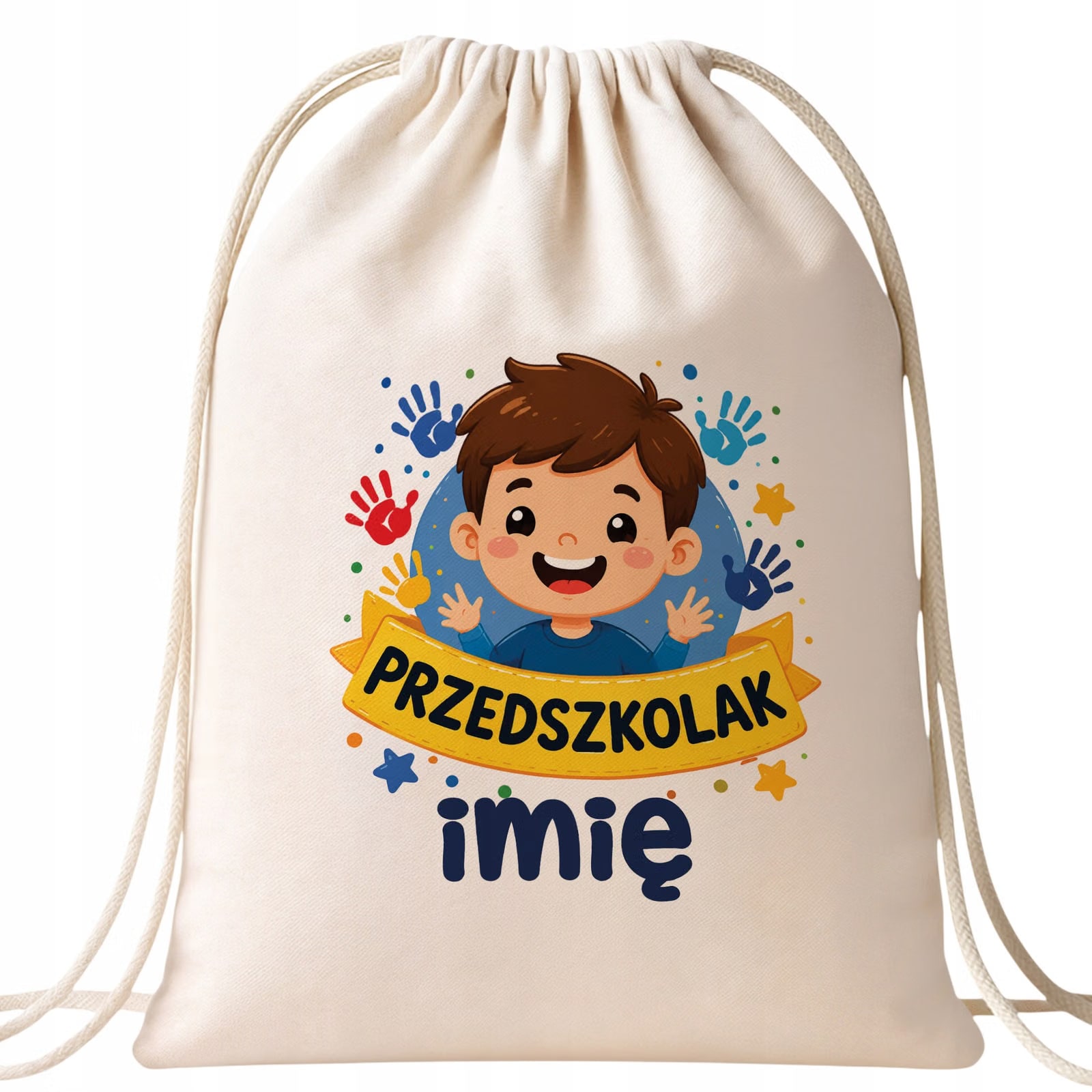 Zestaw Personalizowany Plecak Worek Kubek Przedszkolak Prezent