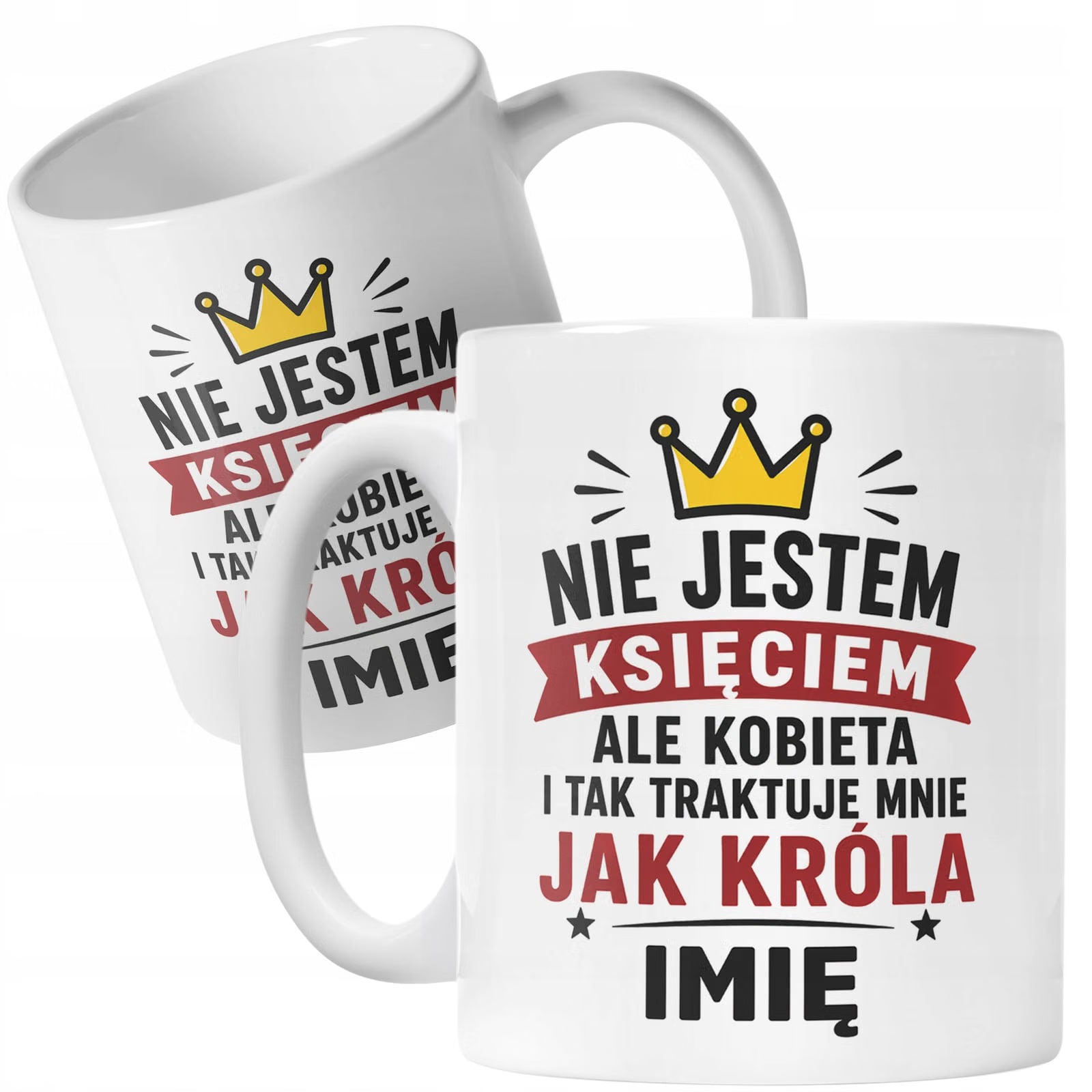 Biały Kubek personalizowany z nadrukiem Dzień Chłopaka Dla Mężczyzny