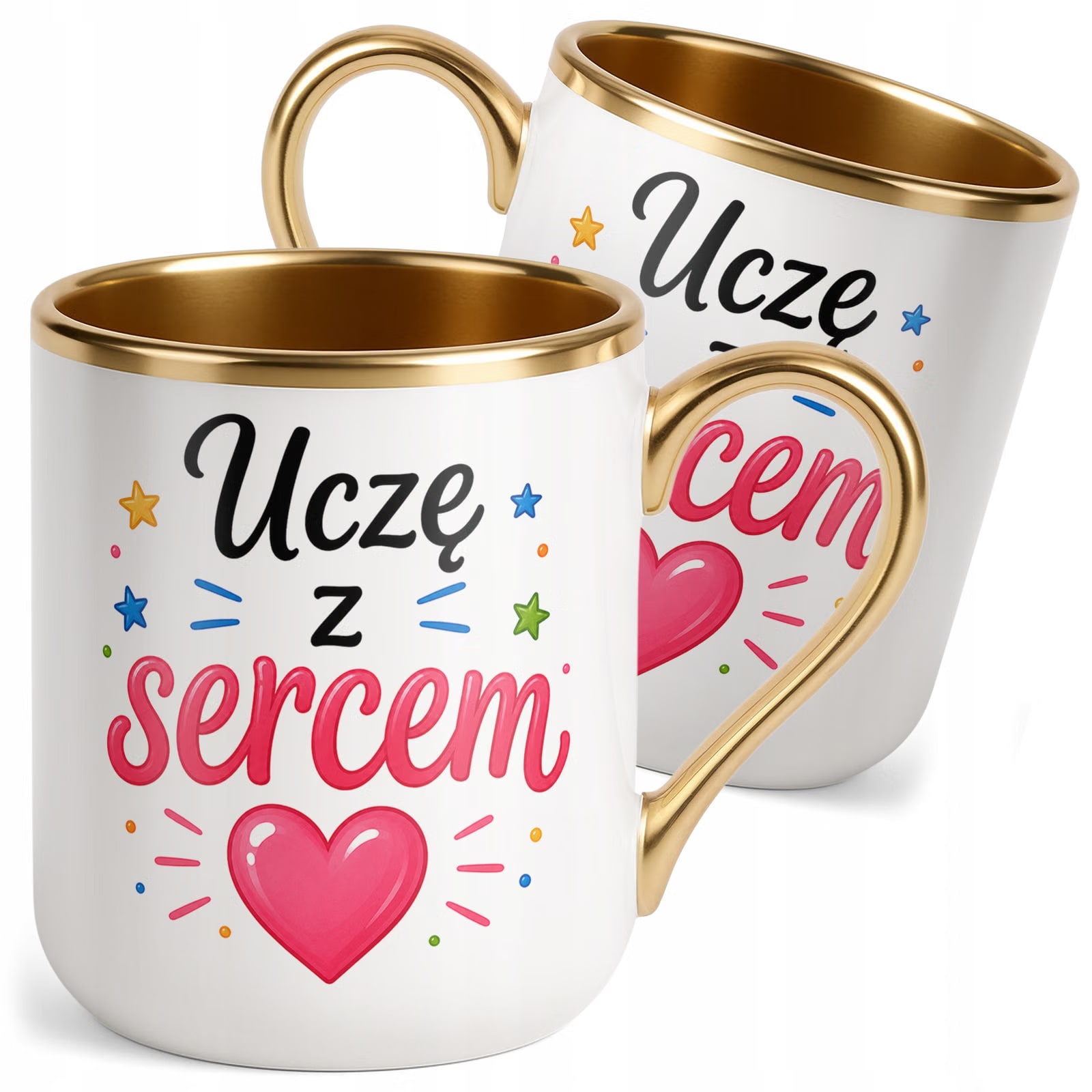 Kubek Premium Złoty Dzień Nauczyciela Prezent Upominek Szkoła