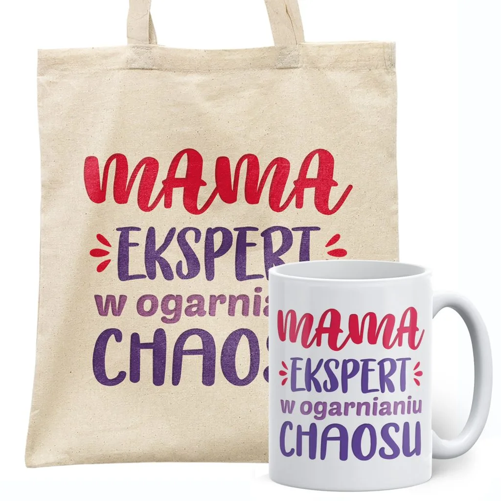 Zestaw Kubek + Torba Dzień Matki Dla Mamy Prezent Upominek