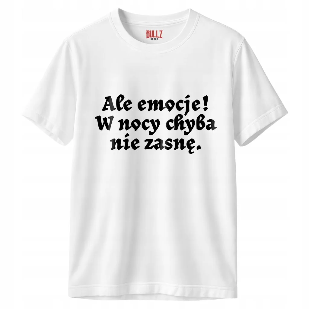 Koszulka biała męska 1670 Nie Zasnę W Nocy r. 3XL