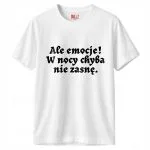 Koszulka biała męska 1670 Nie Zasnę W Nocy r. 3XL