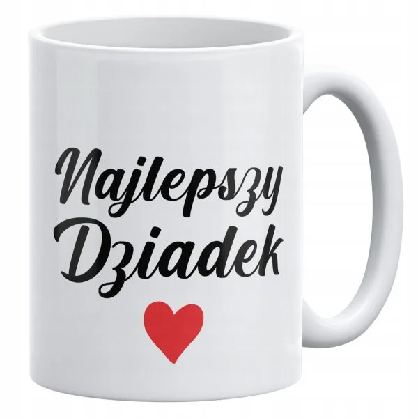 Kubek ceramiczny 330 ml Na Dzień Dziadka Prezent Upominek Najlepszy Dziadek