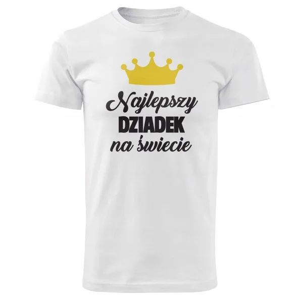 Koszulka Męski T-shirt Na Dzień Dziadka Prezent Najlepszy Dziadek