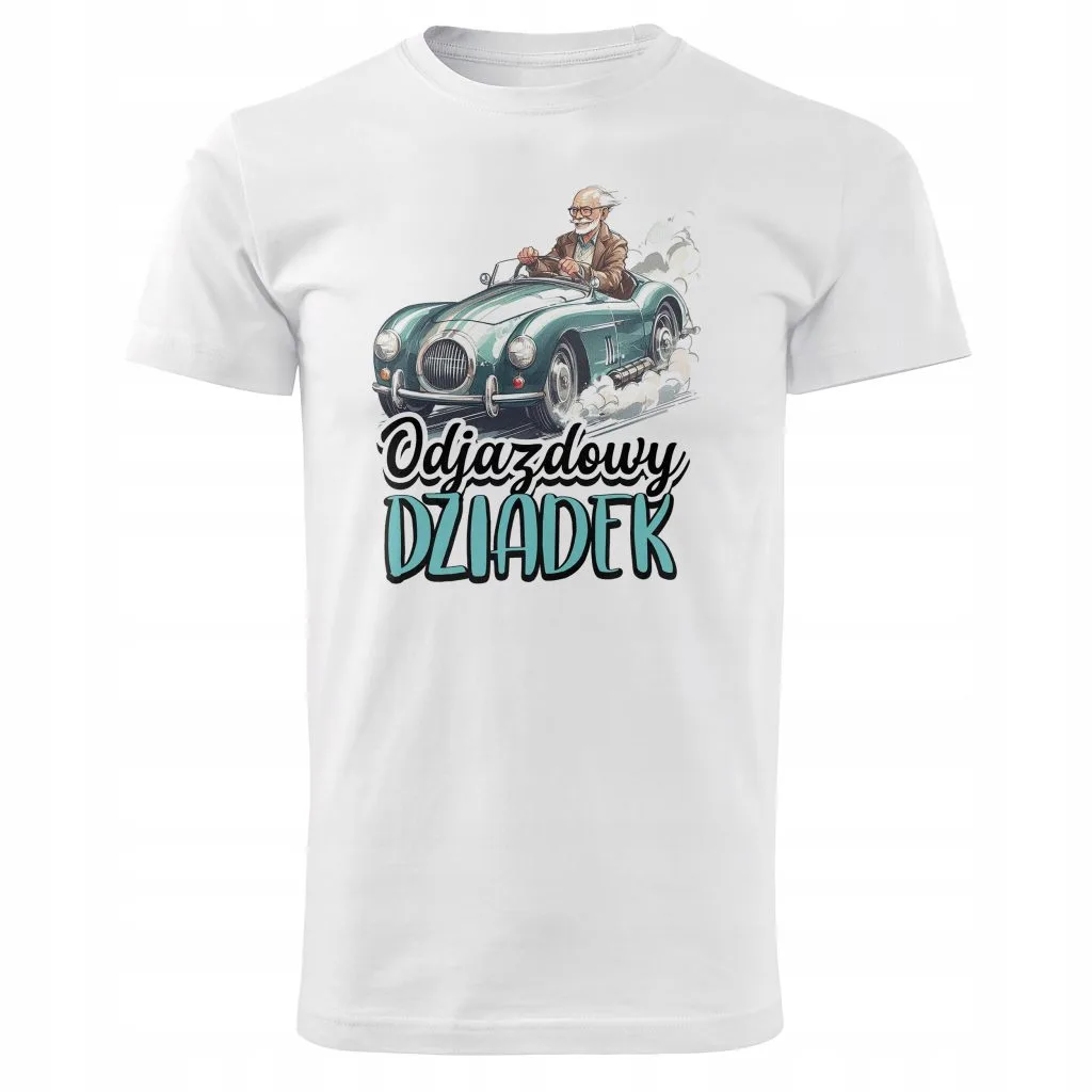 Koszulka Męski T-shirt Na Dzień Dziadka Prezent Odjazdowy Dziadek