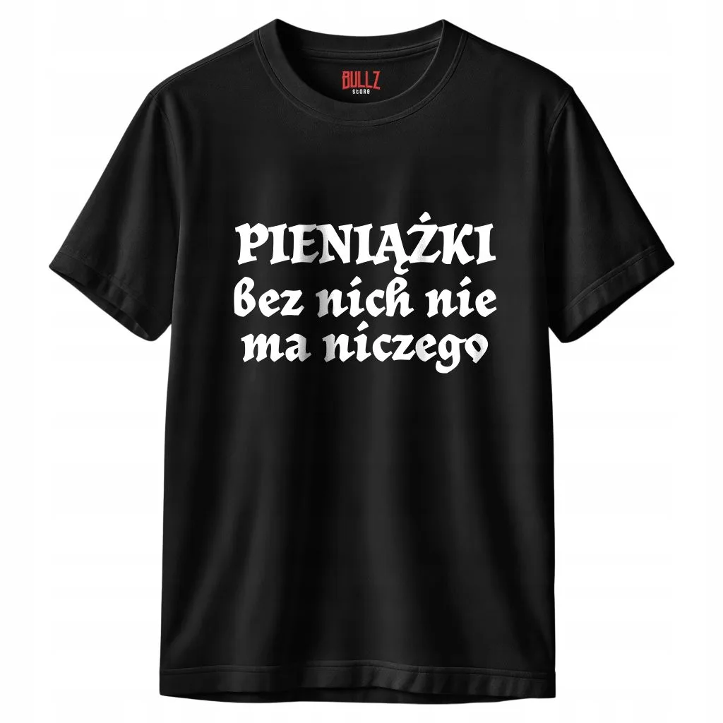 Koszulka czarna męska 1670 Pieniążki