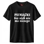 Koszulka czarna męska 1670 Pieniążki