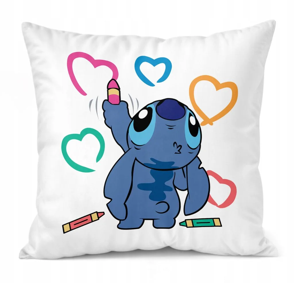 Poduszka 38x38cm Stitch Lilo i Stich Bajka Dla Dzieci Prezent