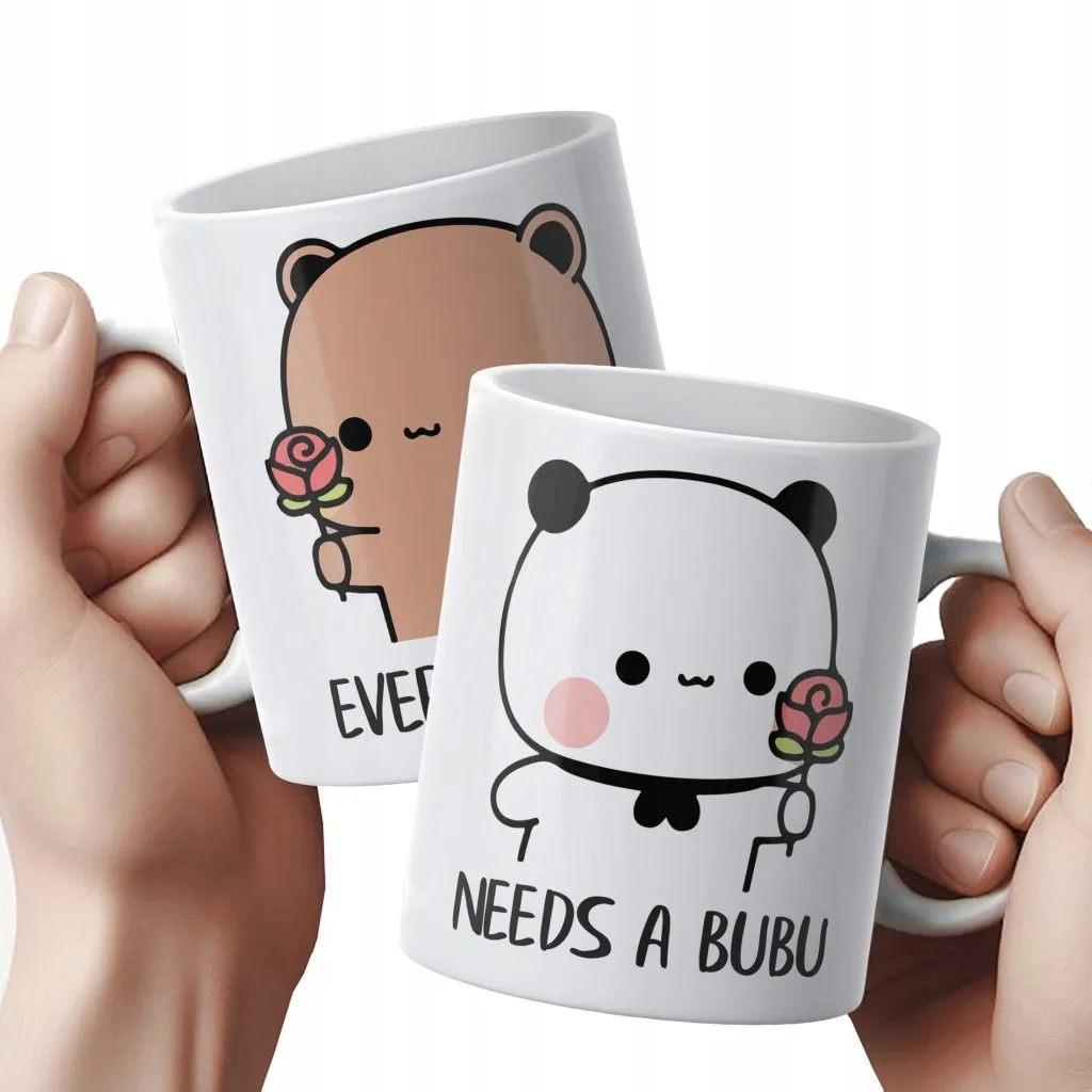 Zestaw kubków ceramicznych 330 ml Bubu i Dudu Dla Pary Prezent