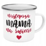 Emaliowany Kubek Garnuszek Dzień Matki Dla Mamy Prezent Najlepsza Mama