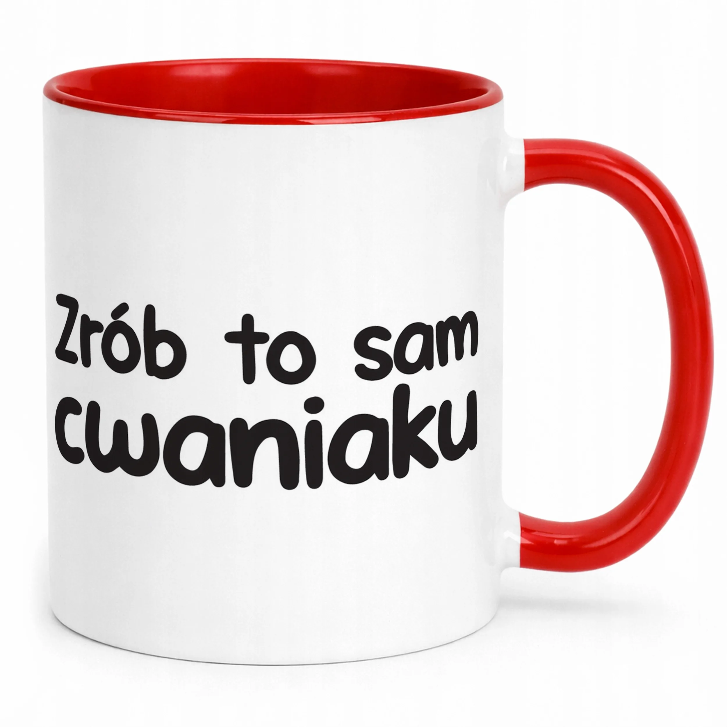 Kubek Czerwony Zrób To Sam Cwaniaku Śmieszny Zabawny Prezent