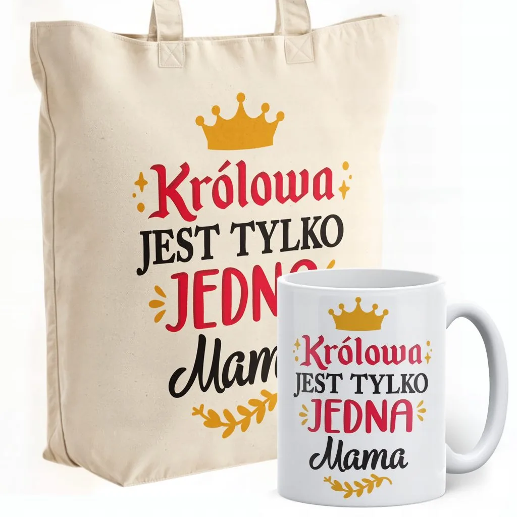 Zestaw Kubek + Torba Premium Dzień Matki Dla Mamy Prezent Upominek