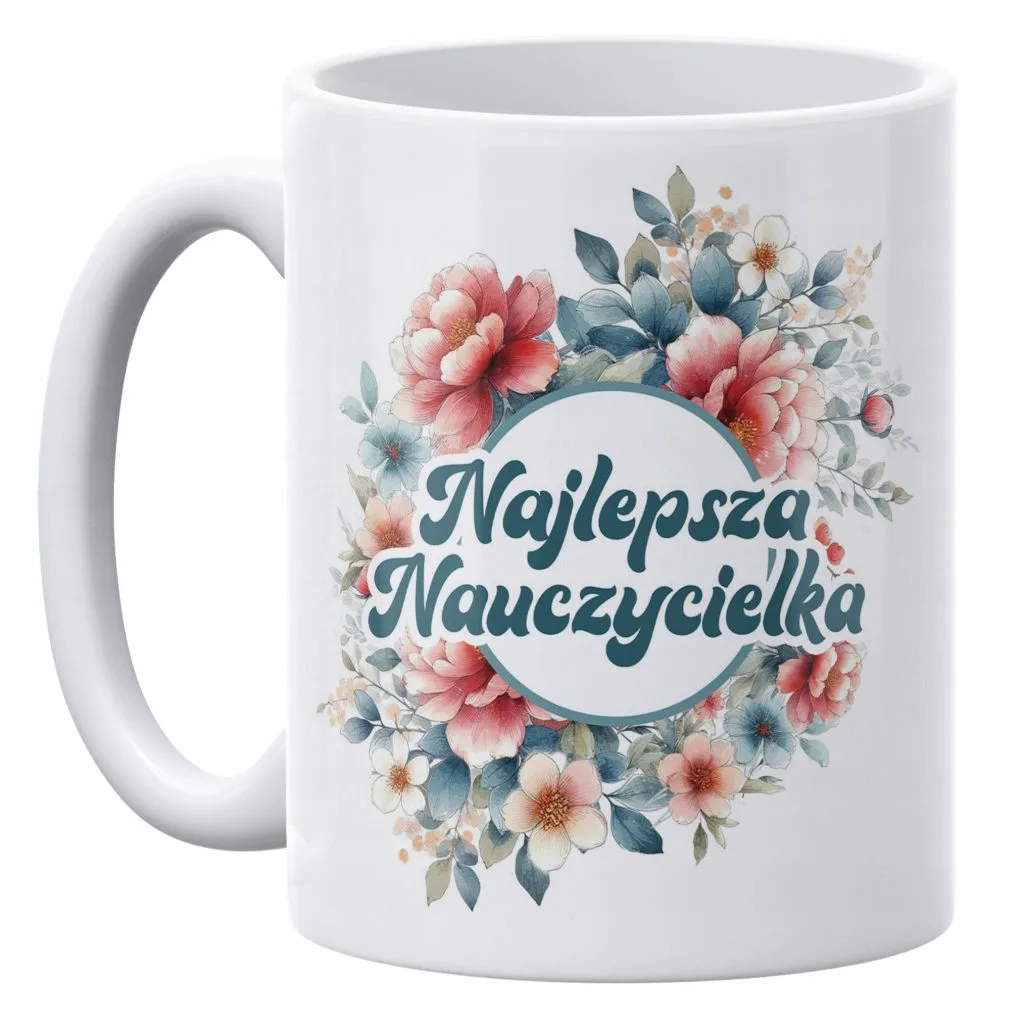Kubek ceramiczny 330 ml Dzień Nauczyciela Najlepsza Nauczycielka Prezent