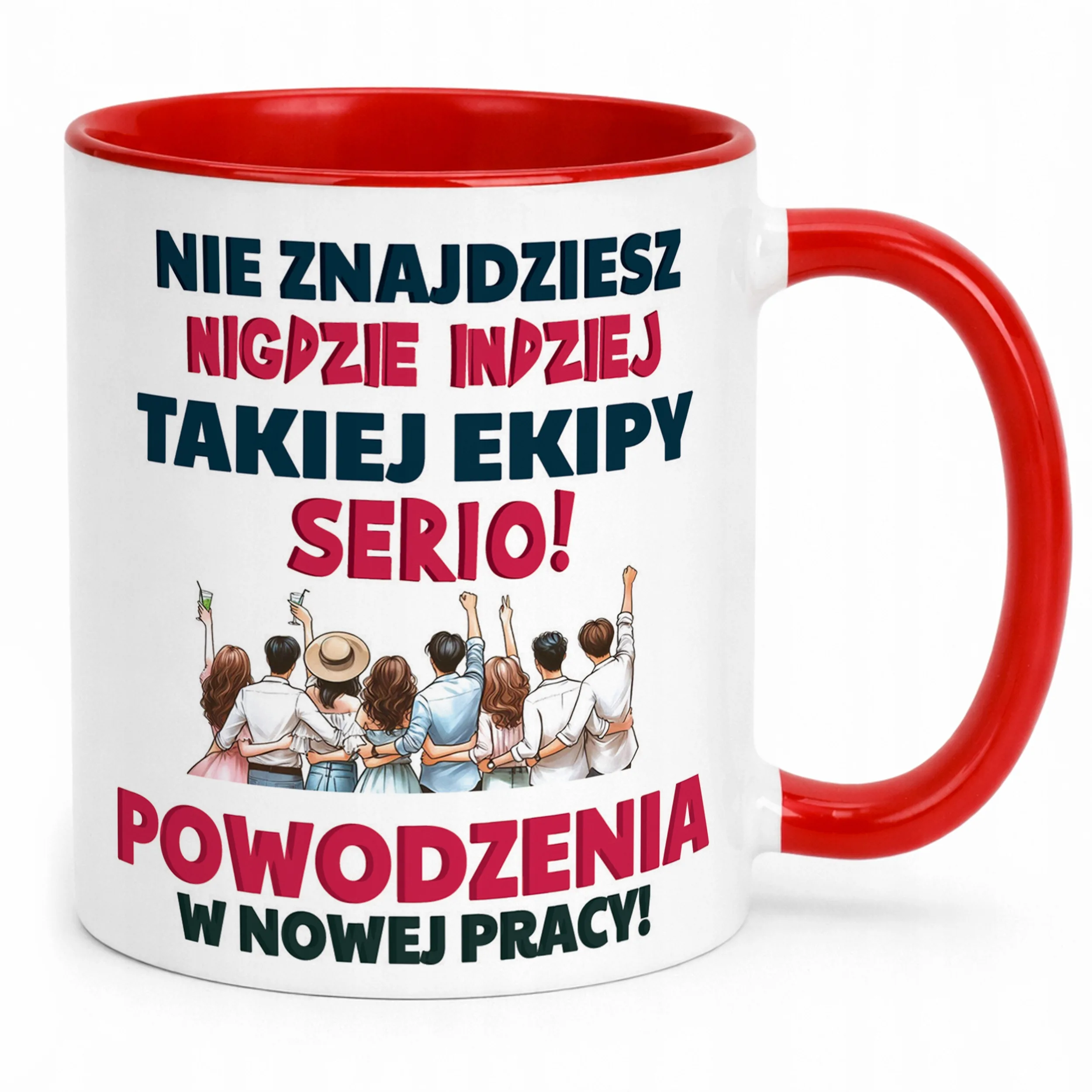 Kubek Czerwony Pożeganie Odejście z Pracy Dla Kolegi Koleżanki Prezent