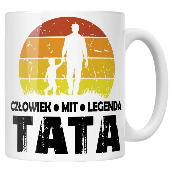 Kubek ceramiczny Dzień Ojca Dla Taty Człowiek Mit Legenda Prezent