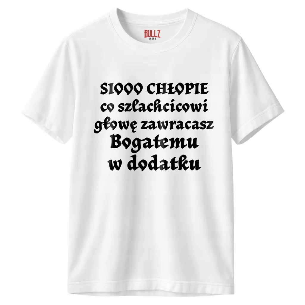 Koszulka biała męska 1670 Sioo Chłopie