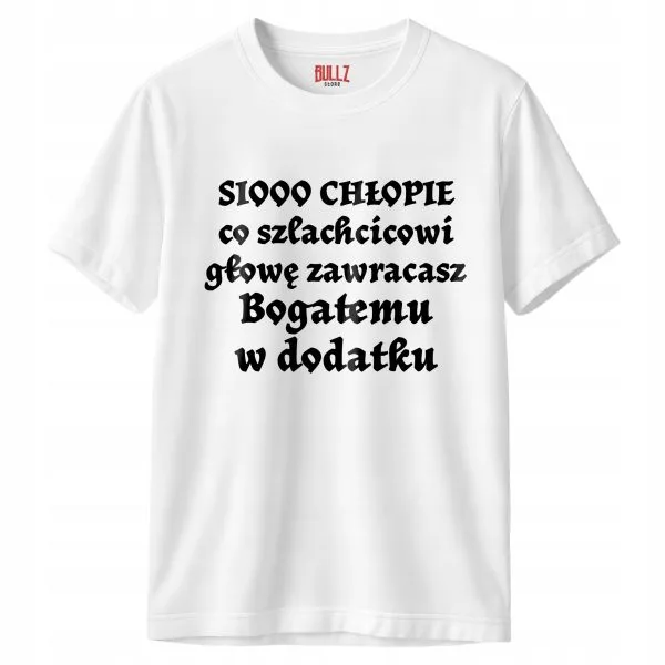 Koszulka biała męska 1670 Sioo Chłopie
