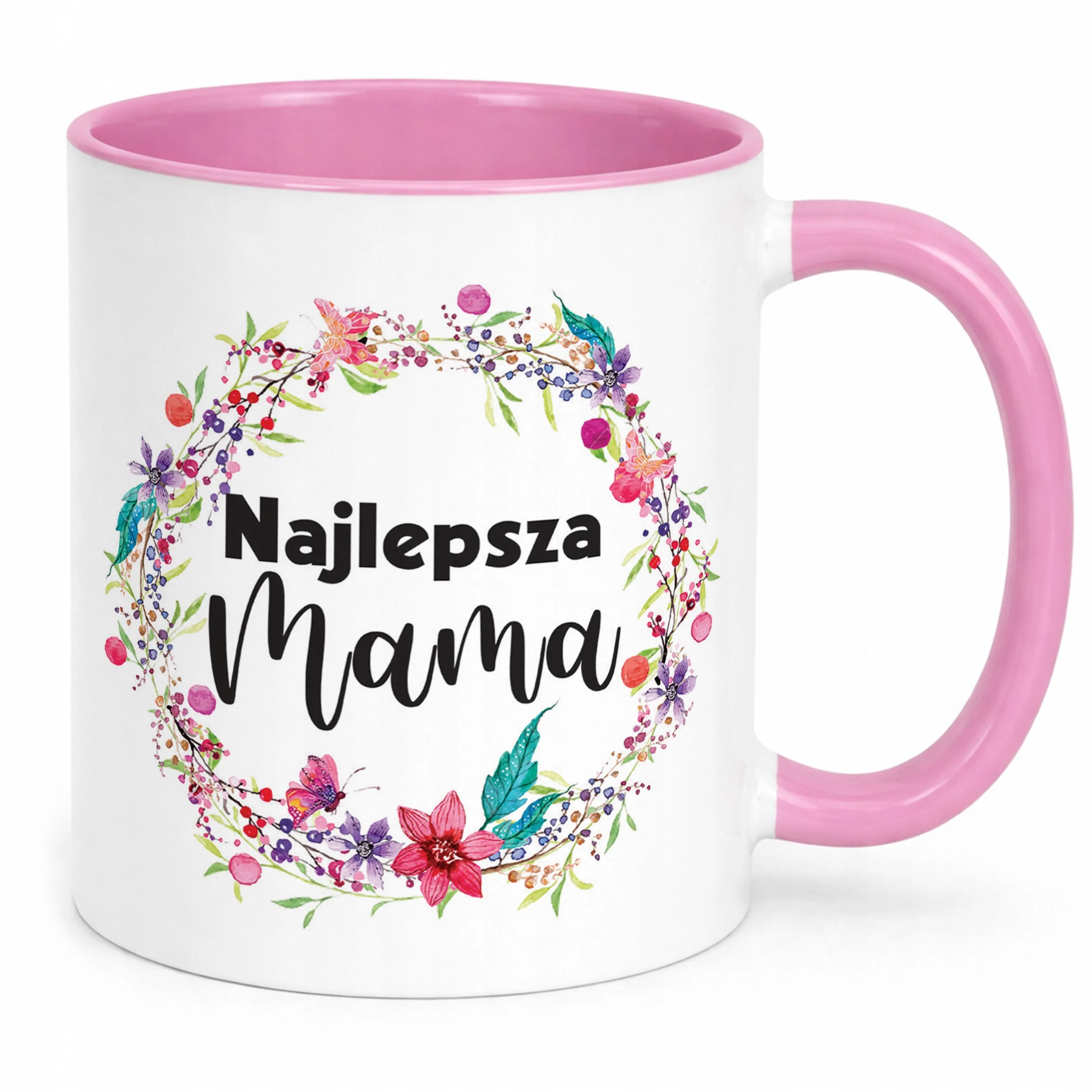Kubek Różowy Dzień Matki Dla Mamy Prezent Najlepsza Mama