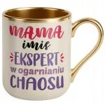 Kubek Premium Złoty Ecru Personalizowany Dzień Matki Dla Mamy