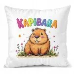 Poduszka 38x38cm Kapibara Capybara Zwierzak Dla Dzieci Prezent