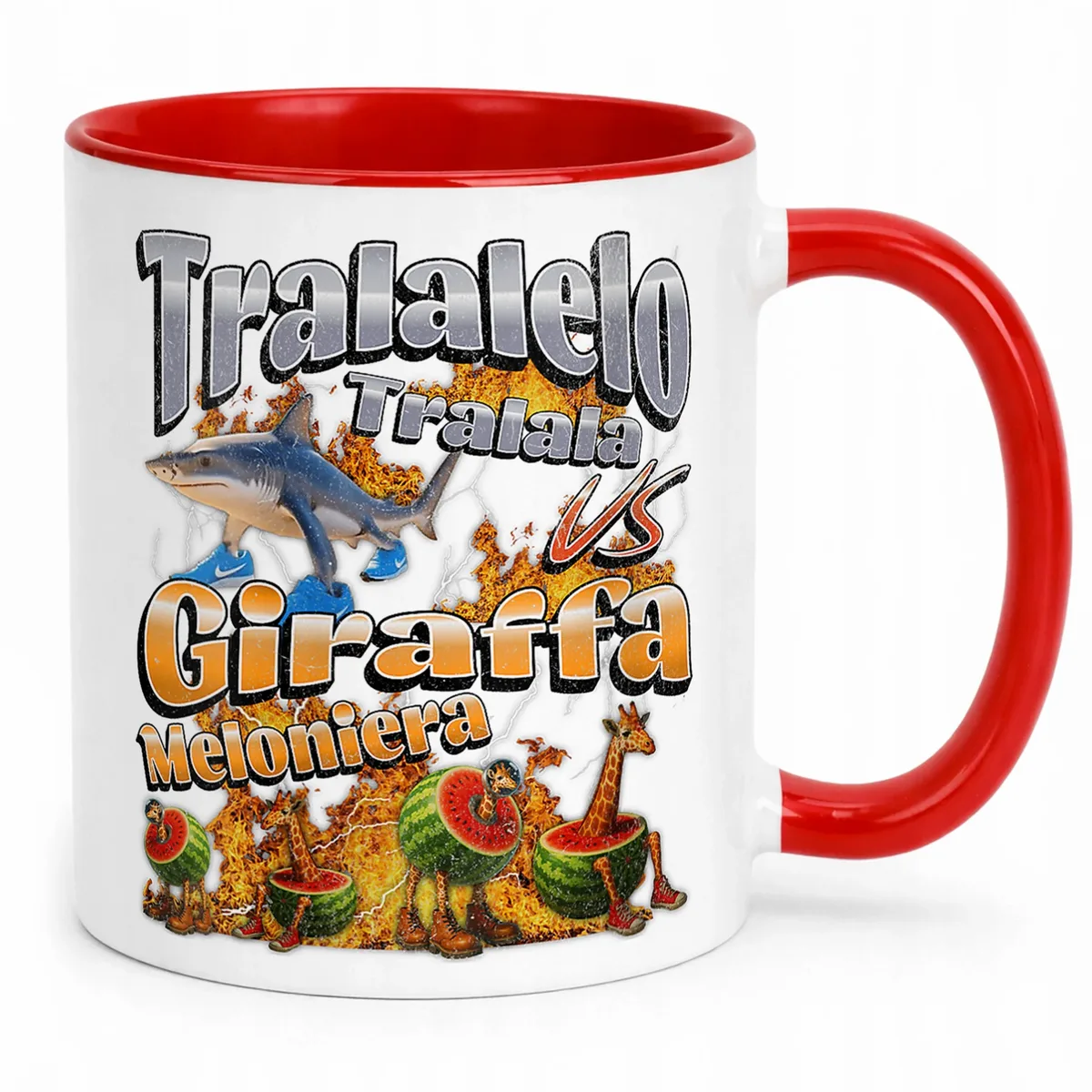 Kubek ceramiczny Tralalero Giraffa viral tiktok mem