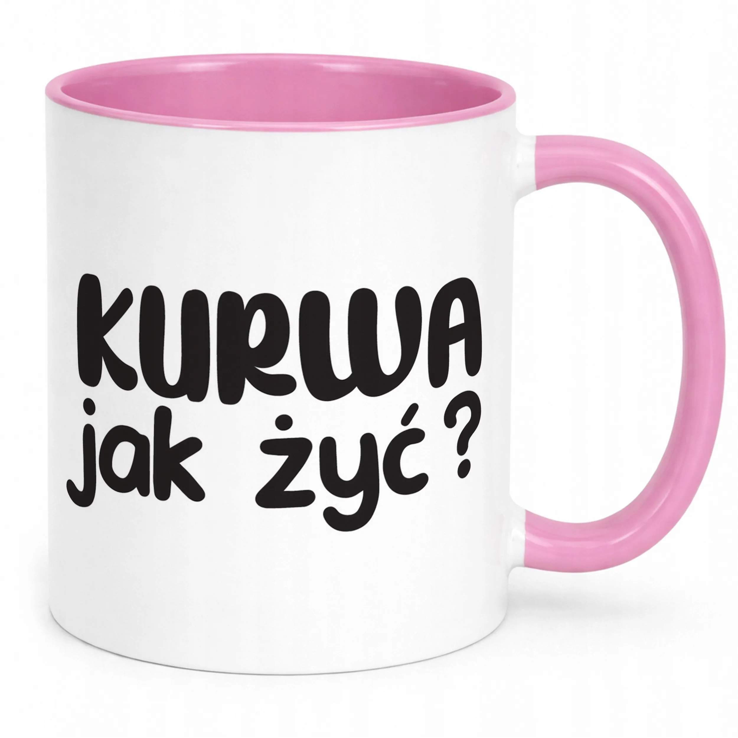 Kubek Różowy Ku**a Jak Żyć Śmieszny Zabawny Prezent