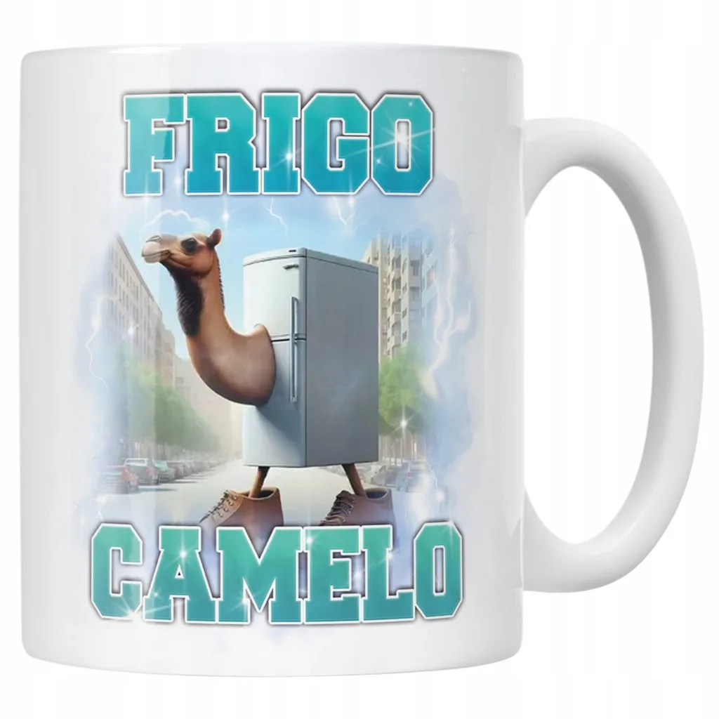 Kubek ceramiczny BRAINROT Frigo Camelo Memy Zabawny TikTok Viral