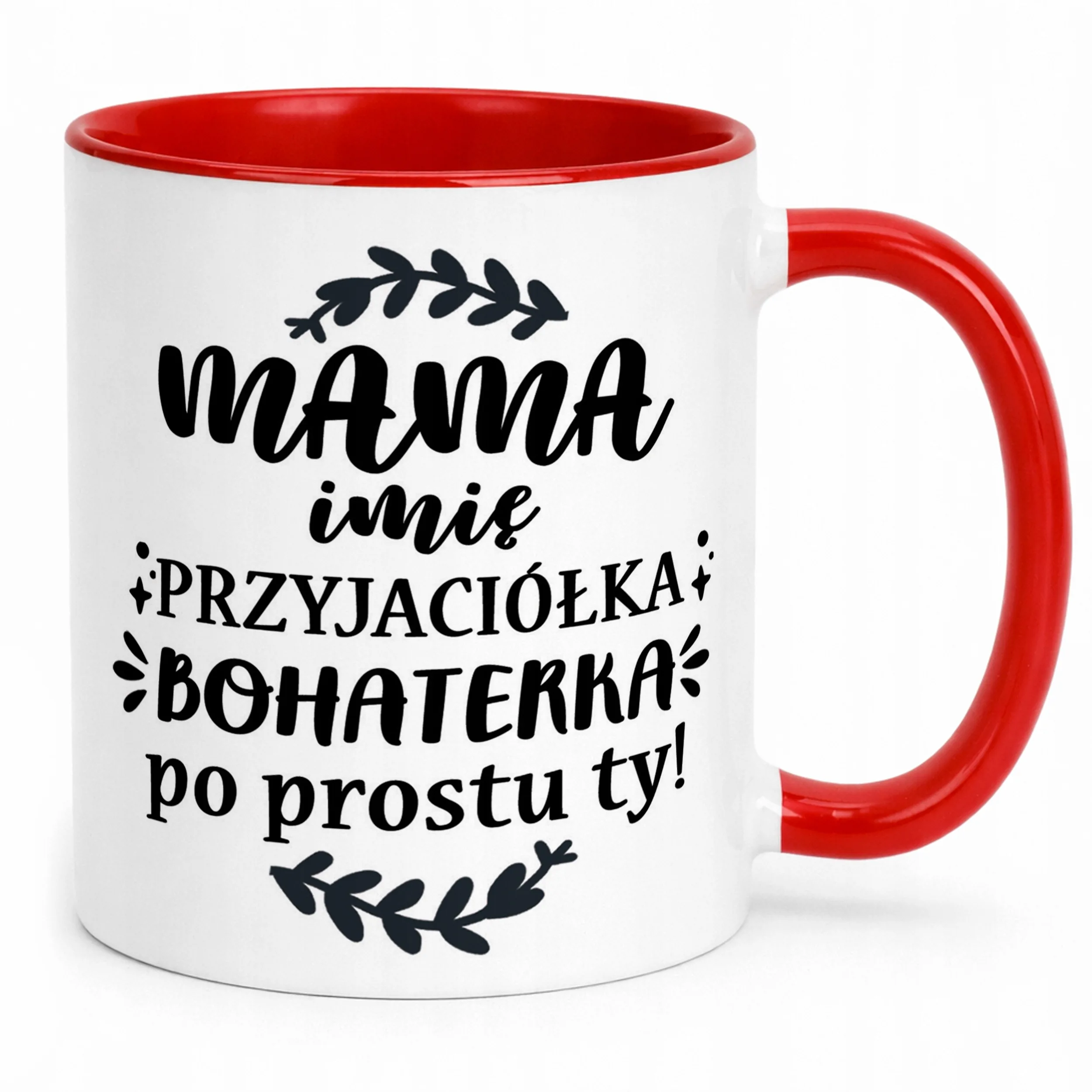 Kubek Czerwony Personalizowany Dzień Matki Dla Mamy Prezent Upominek