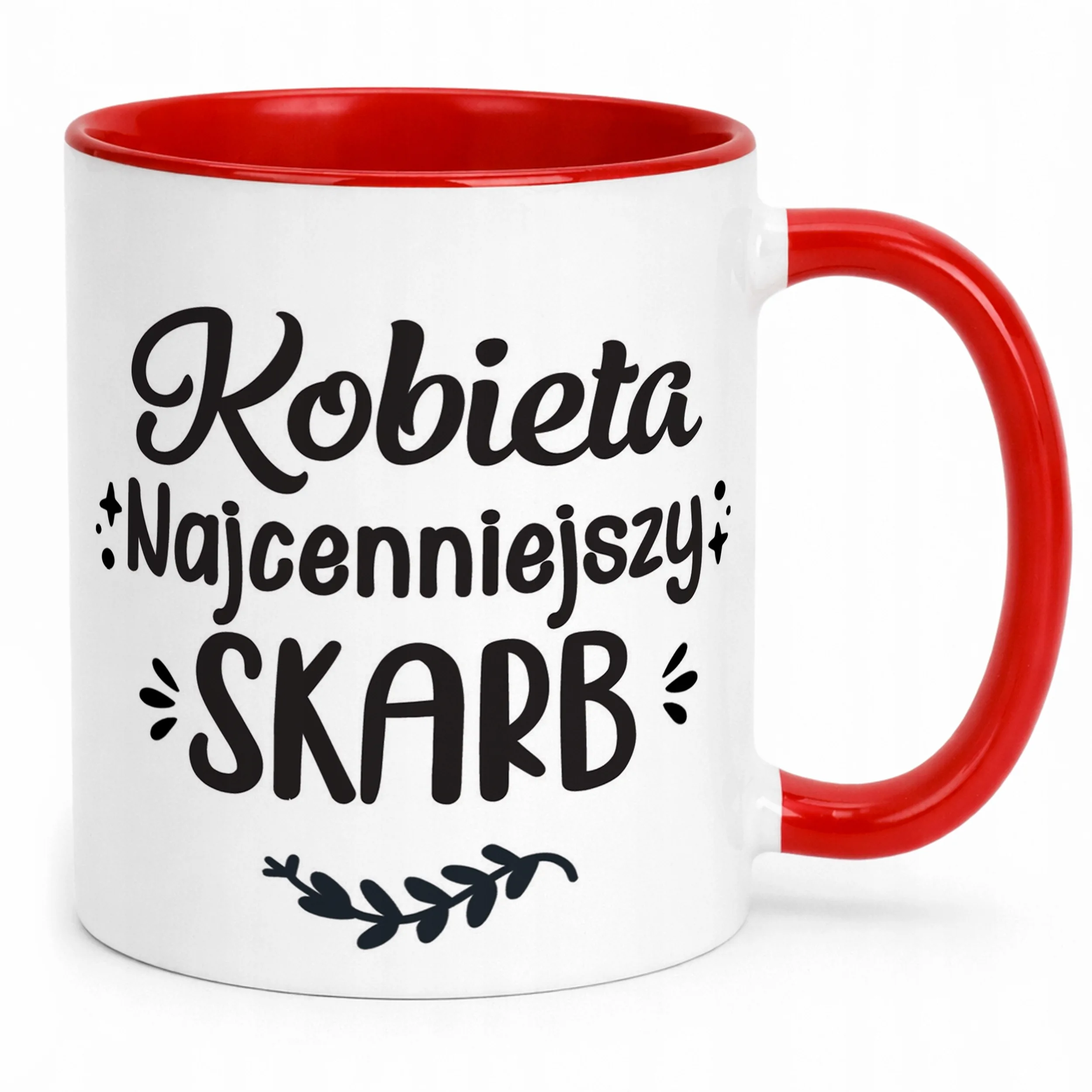 Kubek Czerwony Dzień Kobiet Dla Kobiety Dziewczyny Prezent Upominek