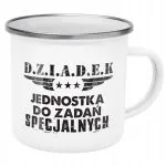 Emaliowany Kubek Garnuszek 300 ml Dzień Dziadka Prezent Jednostka Specjalna