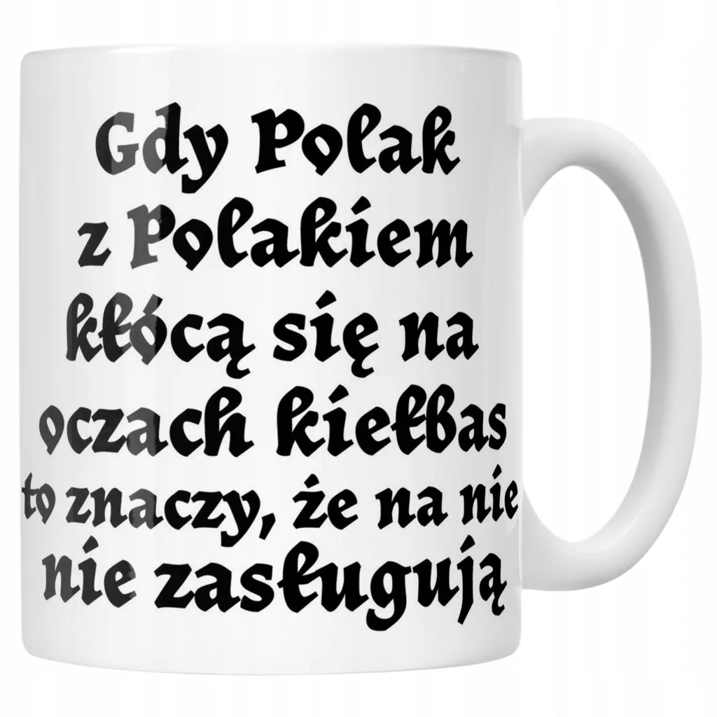 Kubek ceramiczny 1670 Gdy Polak z Polakiem Dla Fanów Serialu Prezent