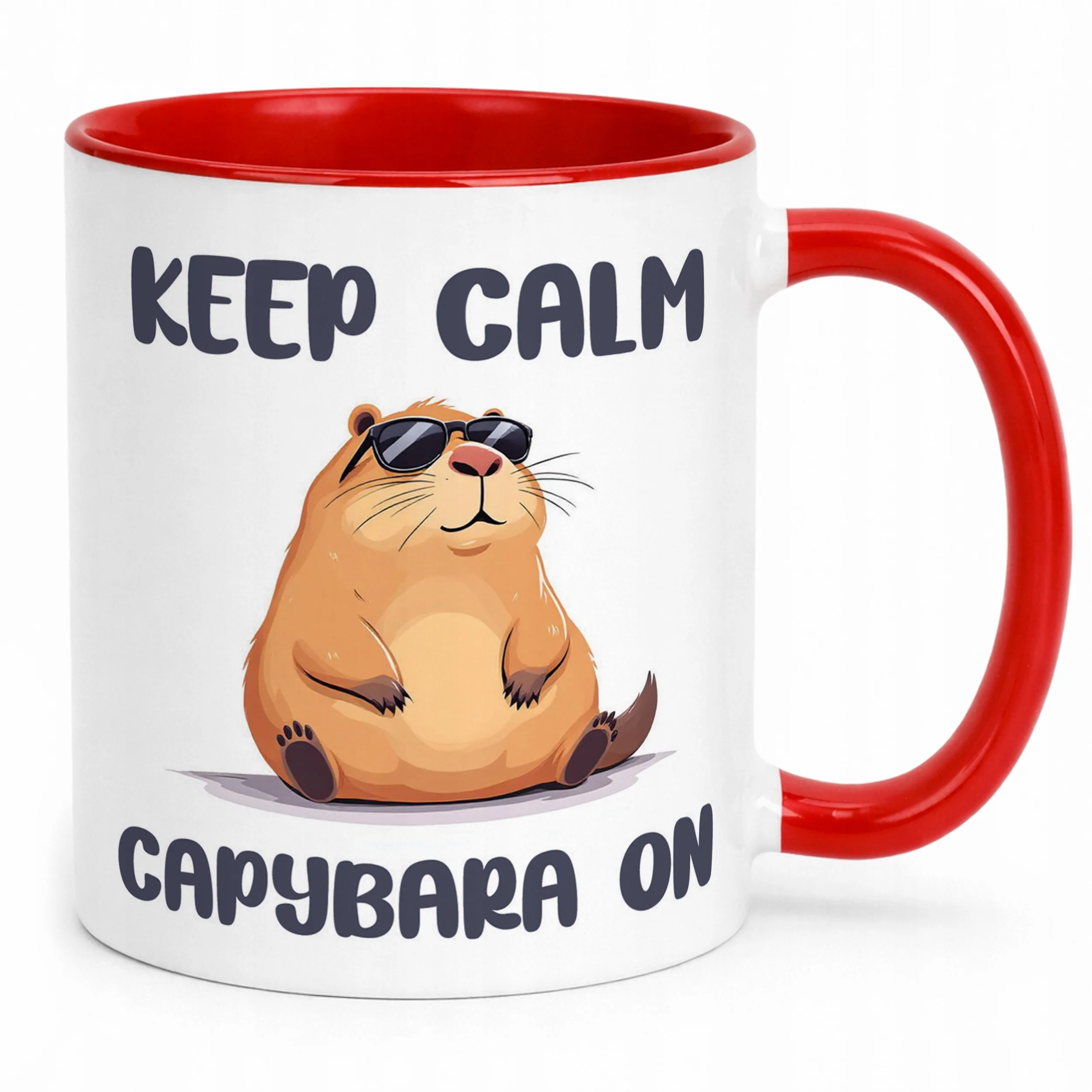 Kubek ceramiczny Kapibara Capybara Zwierzak Słodki Dla Dzieci Prezent
