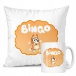 Zestaw Kubek + Poduszka Bluey Bingo Dla Fana Bajki Dla Dzieci Prezent