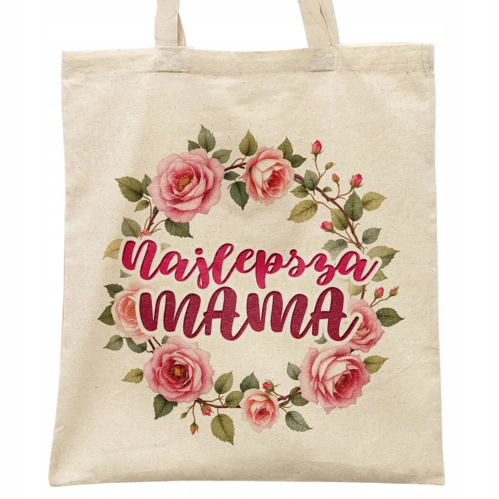Torba bawełniana na zakupy Dzień Matki Dla Mamy Prezent Najlepsza Mama