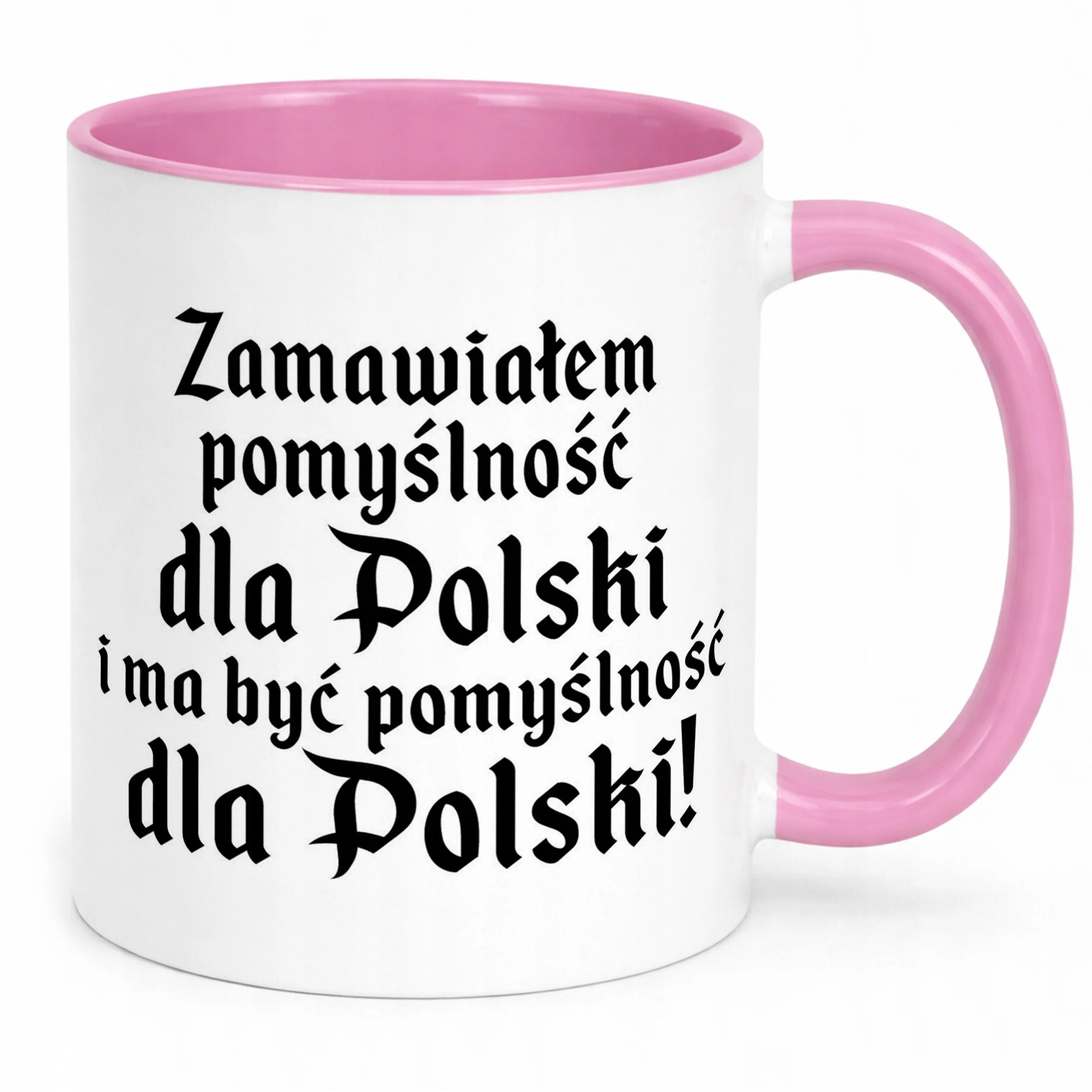 Kubek Różowy 1670 Zamawiałem Pomyślność Dla Polski Jakub Prezent