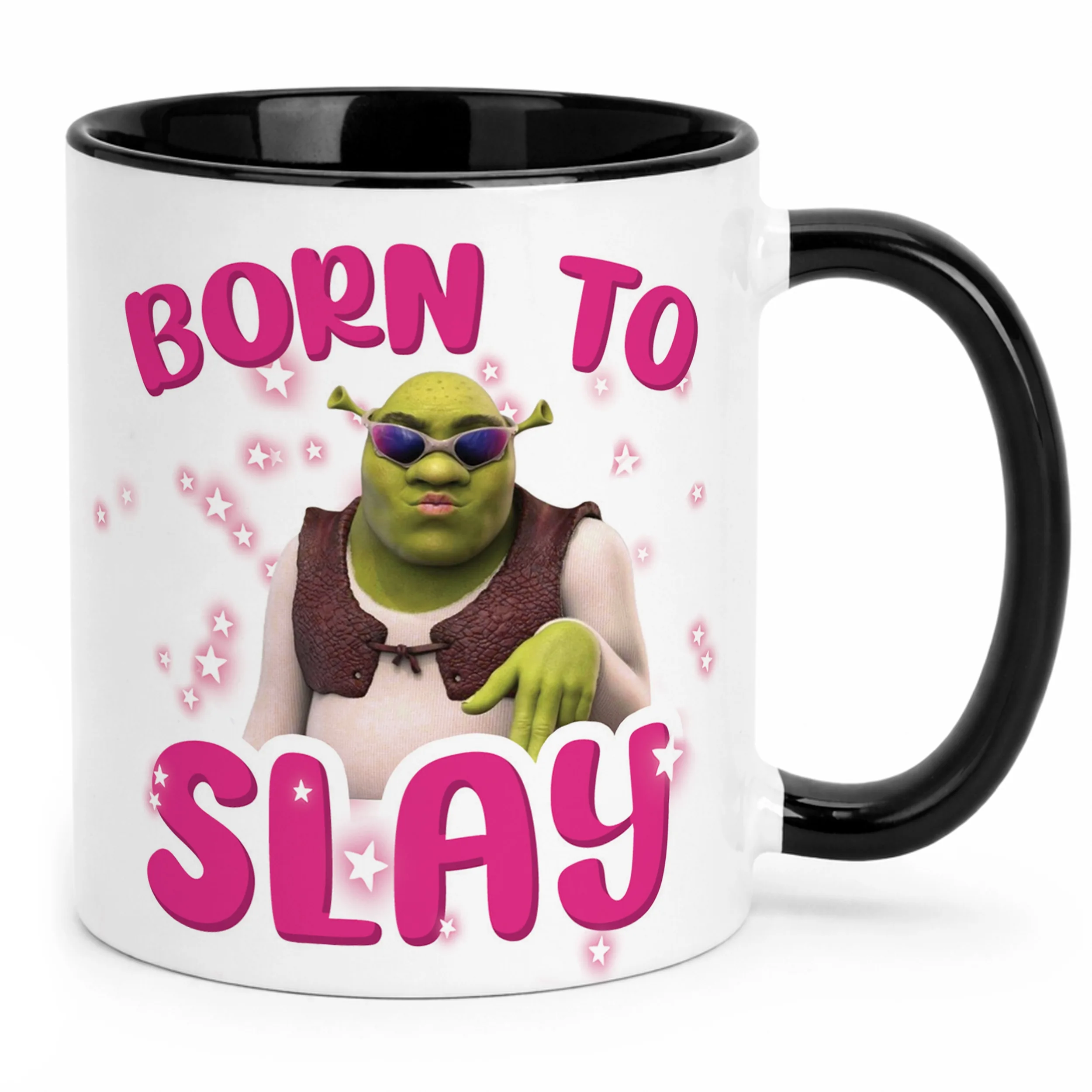 Kubek Czarny Born To Slay Śmieszny Zabawny Prezent