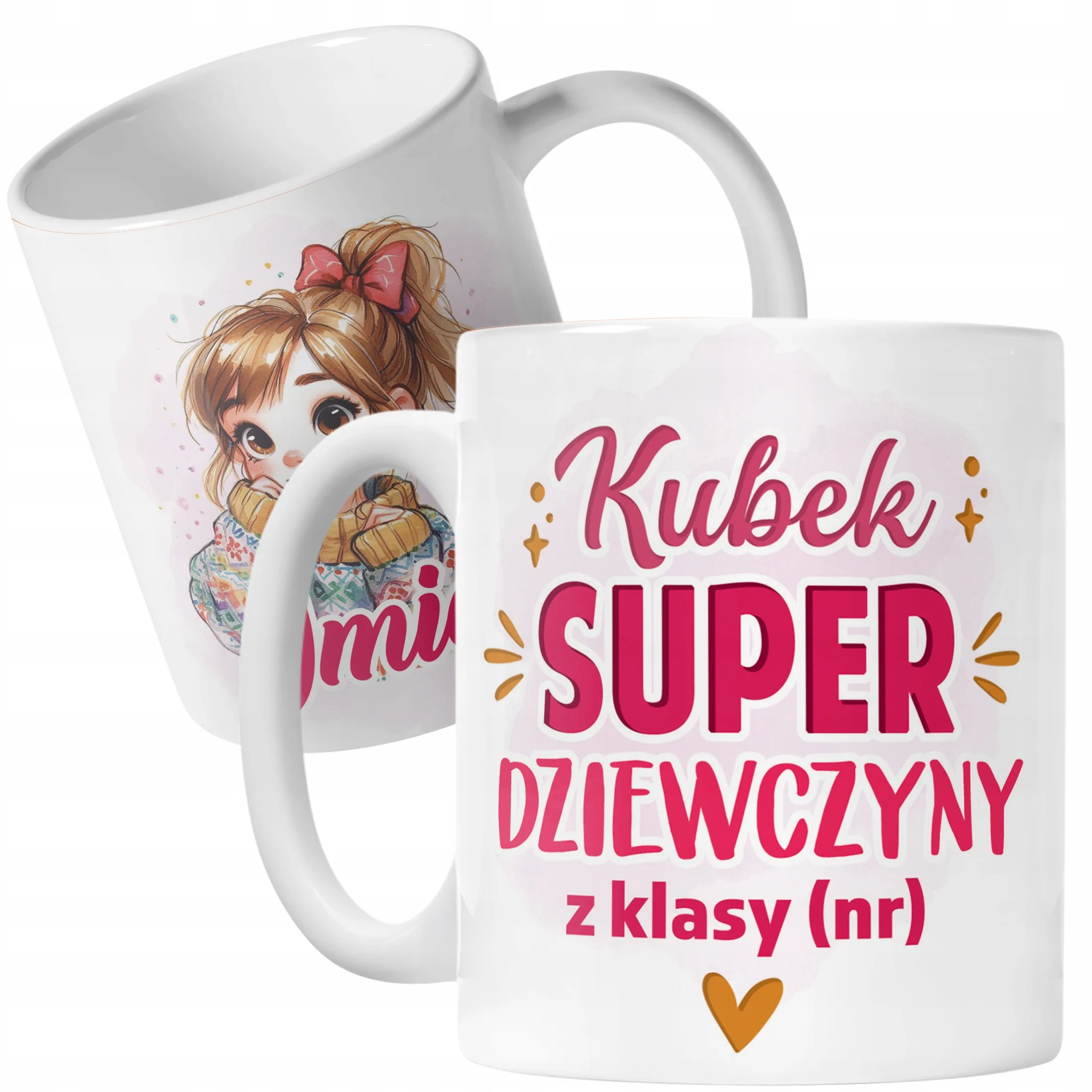 Kubek Ceramiczny Z Imieniem Klasa Dzień Kobiet Dla Dziewczynki Prezent