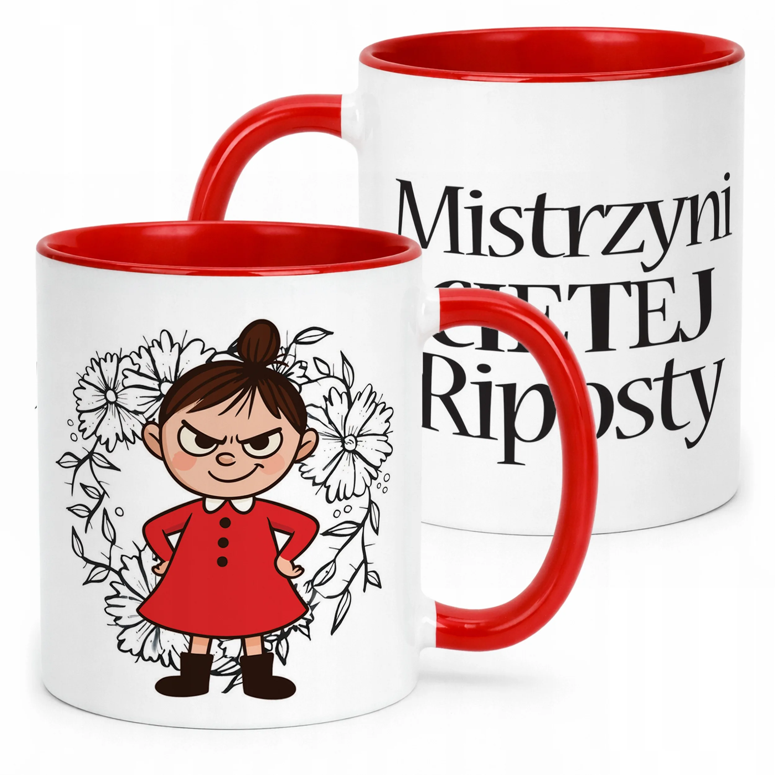 Kubek Czerwony Dzień Kobiet Dla Kobiety Dziewczyny Prezent Upominek