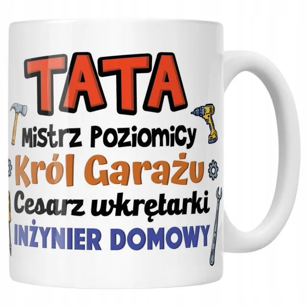Kubek ceramiczny Dzień Ojca Dla Taty Majstra Prezent