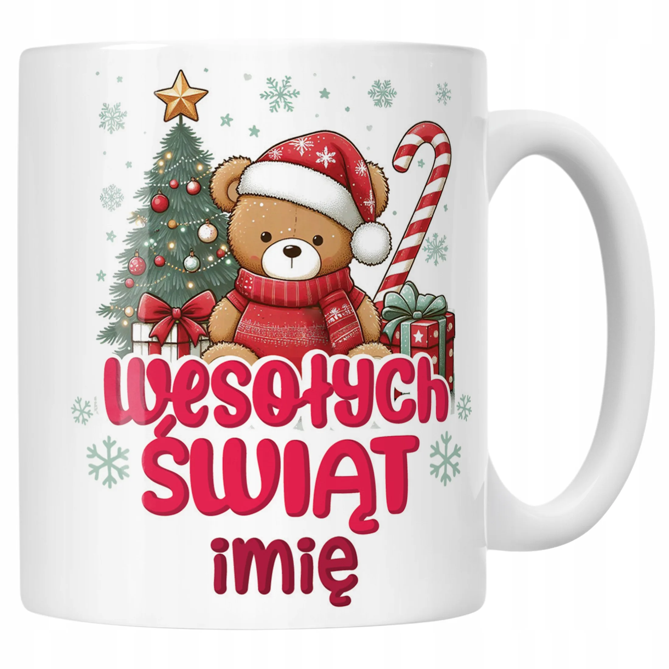 Kubek Ceramiczny Personalizowany Świąteczny Boże Narodzenie Prezent