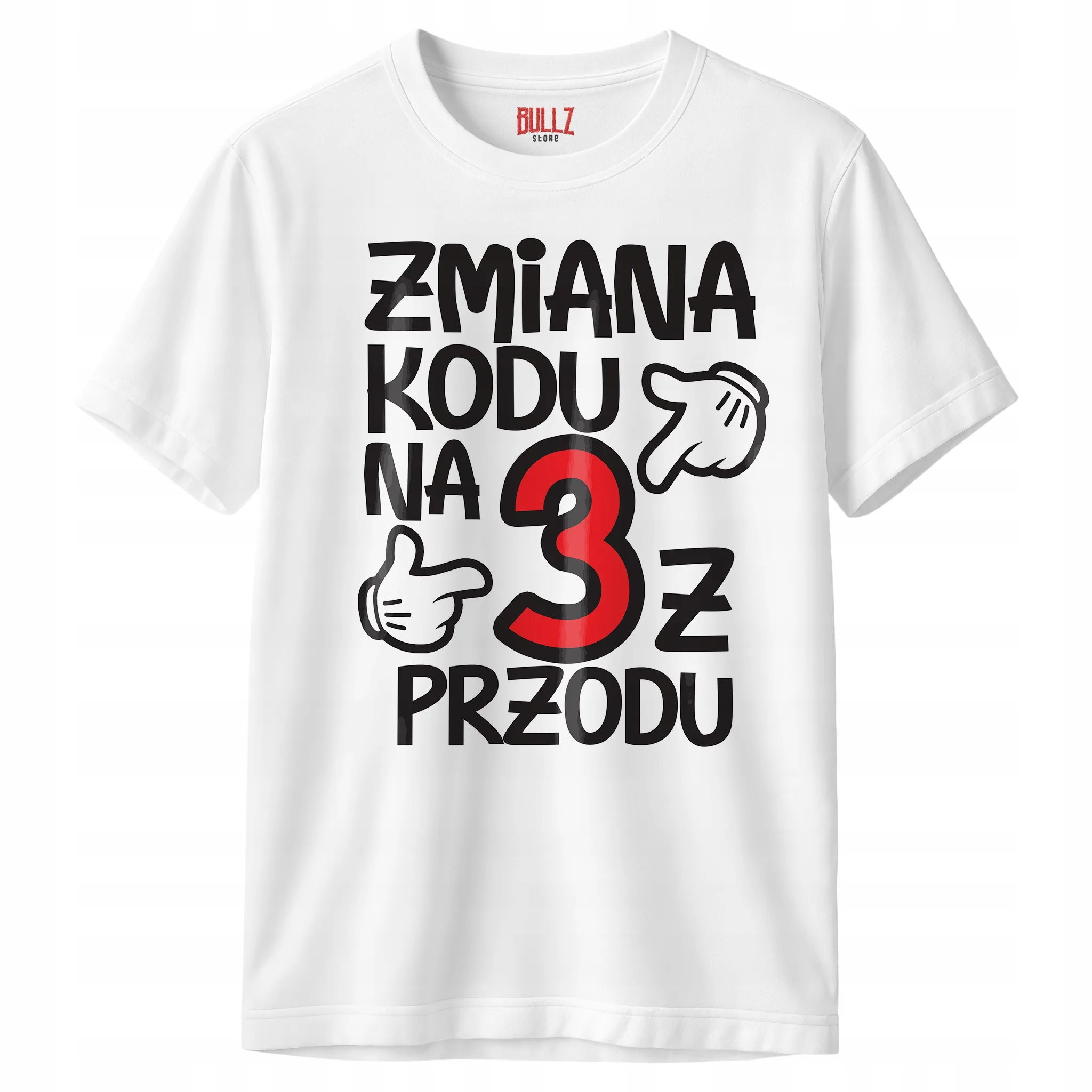 Koszulka biała męska Zmiana Kodu 30 Urodziny Prezent