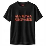 Koszulka czarna męska Ała Ku*wa Rzeczywiście Memy r. 3XL