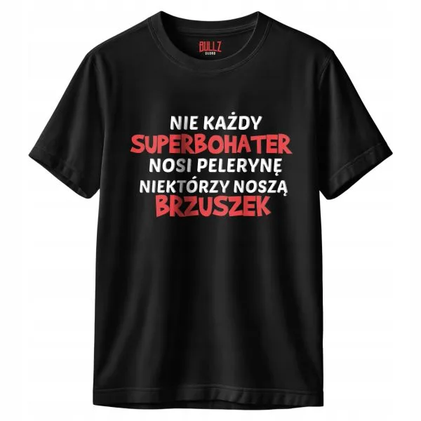 Koszulka czarna męska Dzień Ojca Dla Taty Prezent