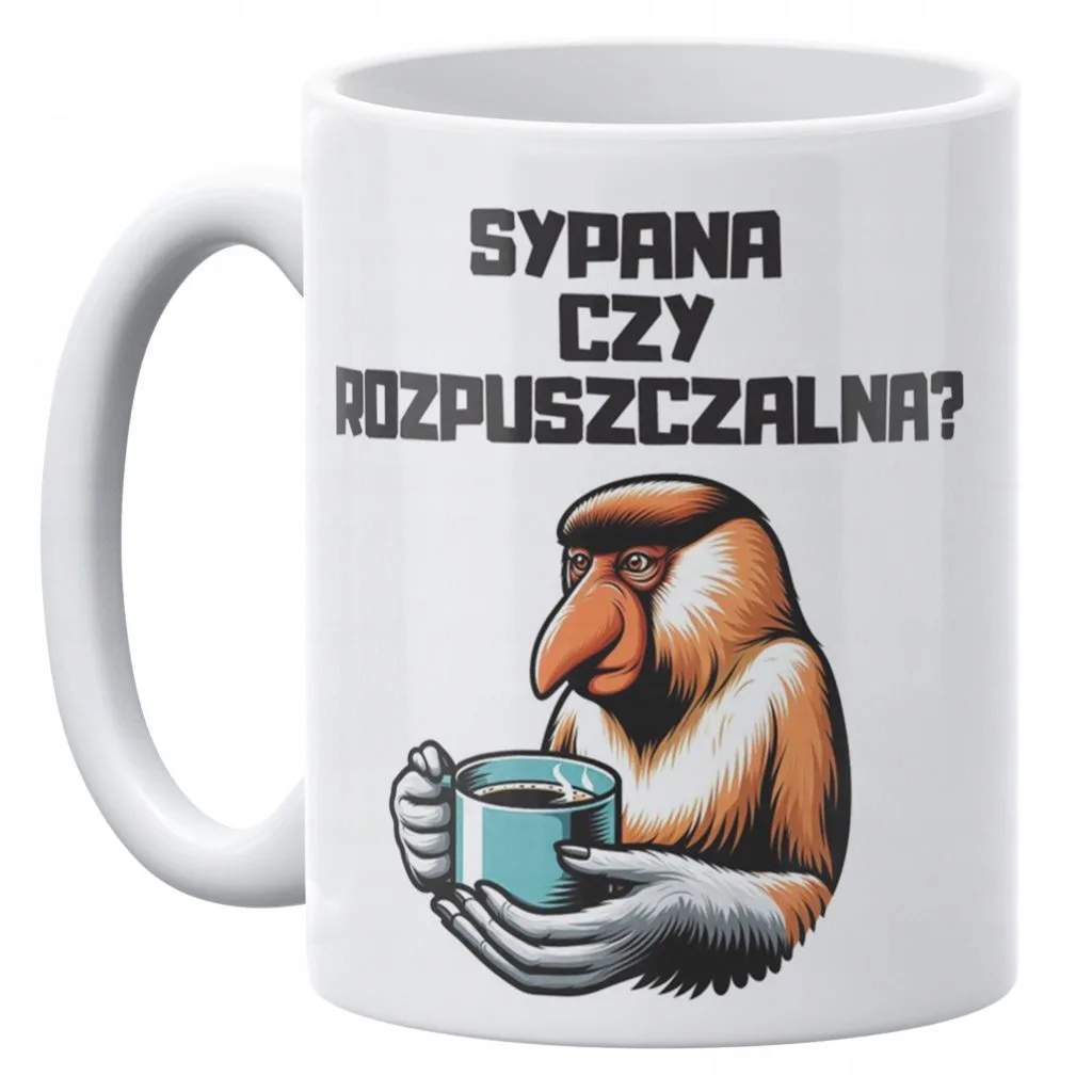 Kubek ceramiczny 330 ml Janusz Nosacz Kawa Zabawny Prezent