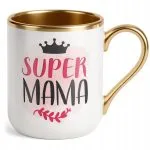 Kubek Premium Złoty Dzień Matki Dla Mamy Prezent Upominek Super Mama