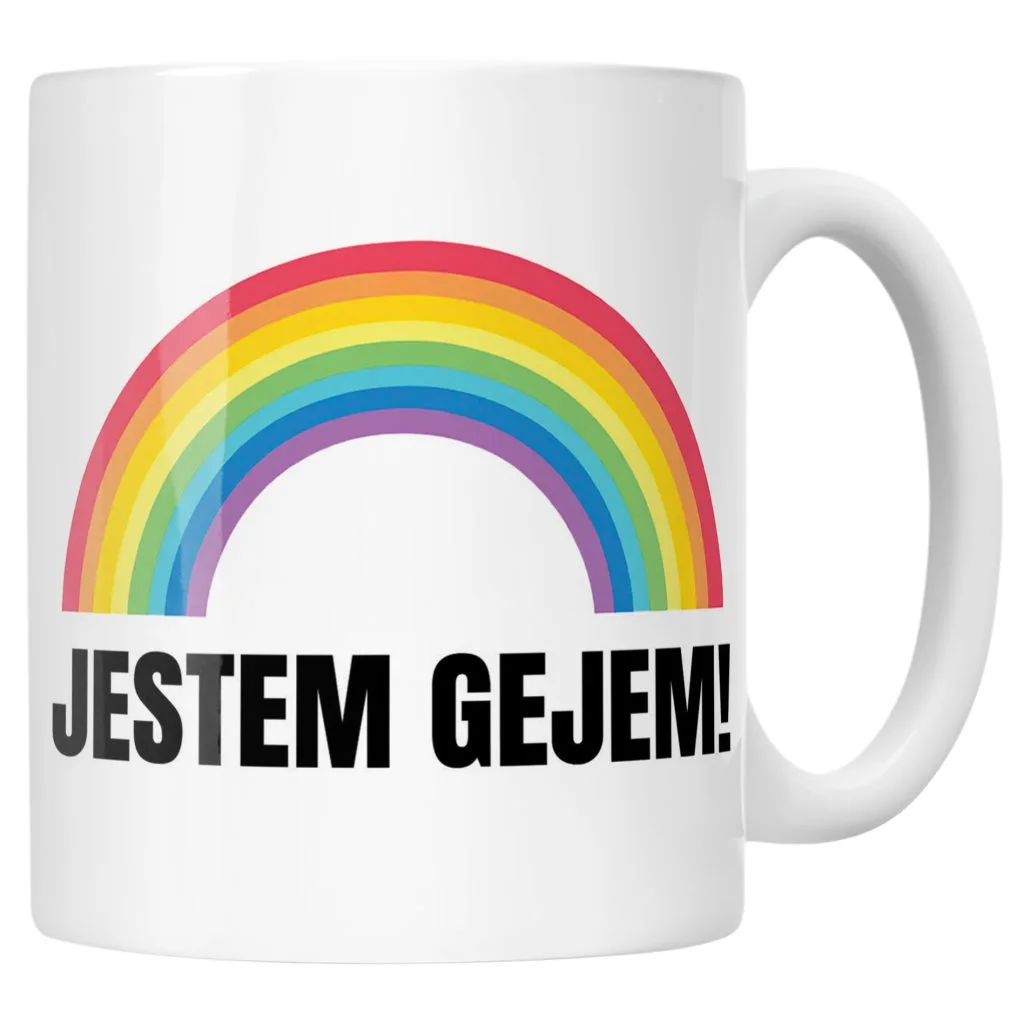 Kubek ceramiczny I’M GAY Tęcza LGBT Jestem Gejem