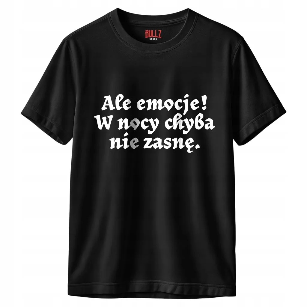 Koszulka czarna męska 1670 Nie Zasnę W Nocy r. 3XL