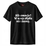 Koszulka czarna męska 1670 Nie Zasnę W Nocy r. 3XL